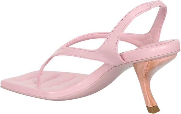 Gia Borghini Roze Sandalen Open Teen Slingback