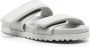 Gia Borghini Grijze Leren Open Teen Sandalen Gray Dames - Thumbnail 3