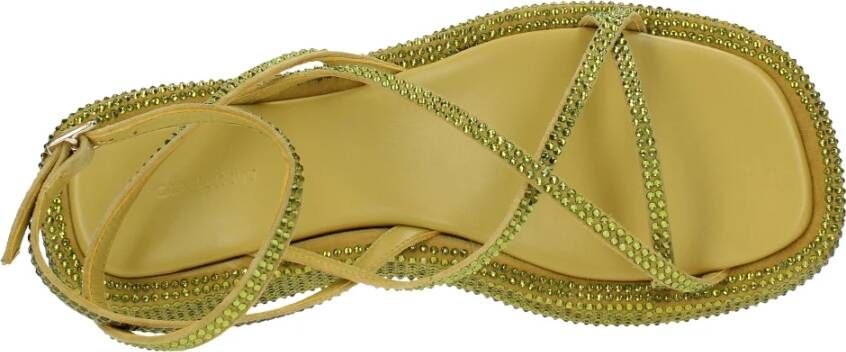 Gia Borghini Sandalen Groen
