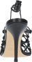 Gia Borghini Smalle Hak Sandalen Black Dames - Thumbnail 7