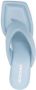 Gia Borghini Blauwe Leren Flip-Flops Casual Muiltjes Blue Dames - Thumbnail 4