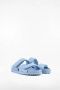 Gia Borghini Blauwe Leren Platte Sandalen Perni11 Blue Dames - Thumbnail 3