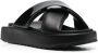 Gia Borghini Zwarte Leren Hoge Hak Sandalen Black Dames - Thumbnail 2