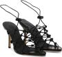 Gia Borghini Smalle Hak Sandalen Black Dames - Thumbnail 2