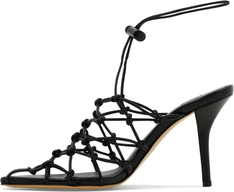 Gia Borghini Smalle Hak Sandalen Black Dames