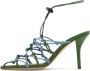 Gia Borghini Smalle Hak Sandalen Green Dames - Thumbnail 3