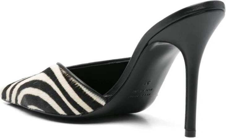 Gia Borghini Zebra Print Boss Mule Hakken