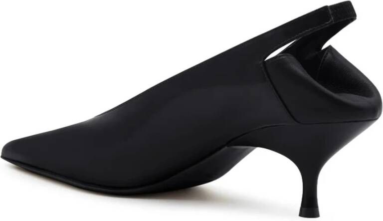 Gia Borghini Zwarte Glanzende Leren Kitten Hak Pumps