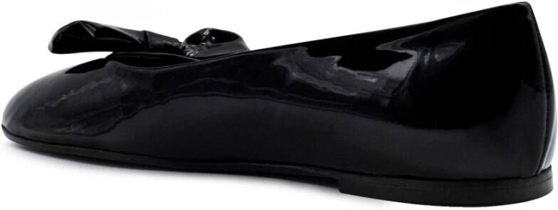 Gia Borghini Zwarte Patent Ballerina Schoenen