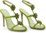 Giambattista Valli Bloemenapplicatie sandalen Green Dames - Thumbnail 4
