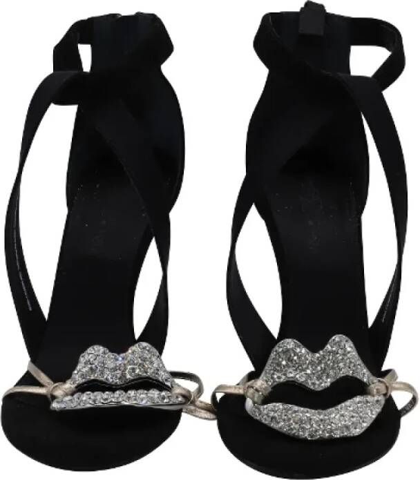 Giambattista Valli Pre-owned Leather sandals Black Dames