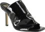 Giampaolo Viozzi Slippers & Mules Vernice Squarish Open-Toe Patent Leather Mules in zwart - Thumbnail 3