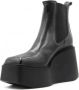 Giampaolo Viozzi Leren enkellaarzen met rubberen zool Black Dames - Thumbnail 4