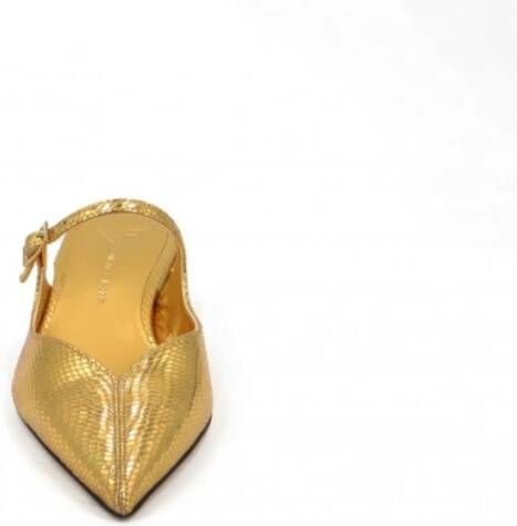 Giampaolo Viozzi Leren sandalen met reptielenprint