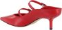 Giampaolo Viozzi Rode leren pumps met dubbele gesp - Thumbnail 2