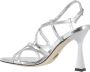 Giampaolo Viozzi Zilveren geweven sandaal met slingback - Thumbnail 2