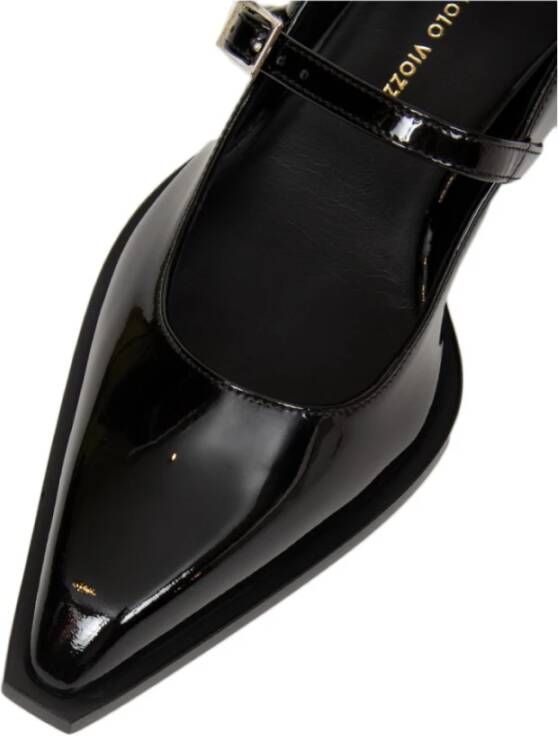 Giampaolo Viozzi Zwarte Lakleren Hakken met Armband Black Dames