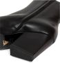 Giampaolo Viozzi Zwarte leren enkellaars Asymmetrische hak - Thumbnail 2