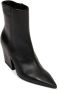 Giampaolo Viozzi Zwarte leren enkellaars Asymmetrische hak Black Dames - Thumbnail 2