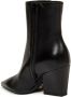 Giampaolo Viozzi Zwarte leren enkellaars Asymmetrische hak Black Dames - Thumbnail 3