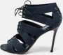 Gianvito Rossi Pre-owned Canvas sandals Blue Dames - Thumbnail 2