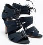 Gianvito Rossi Pre-owned Canvas sandals Blue Dames - Thumbnail 4