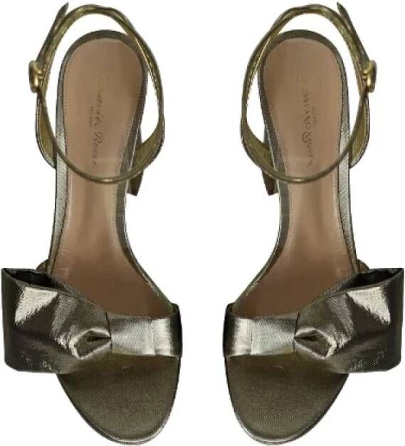 Gianvito Rossi Pre-owned Canvas sandals Green Dames