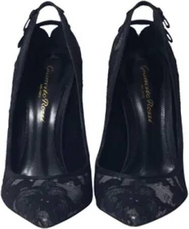 Gianvito Rossi Pre-owned Cotton heels Black Dames