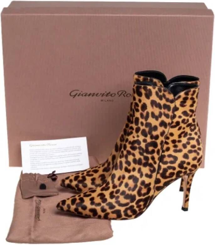 Gianvito Rossi Pre-owned Fabric boots Brown Dames