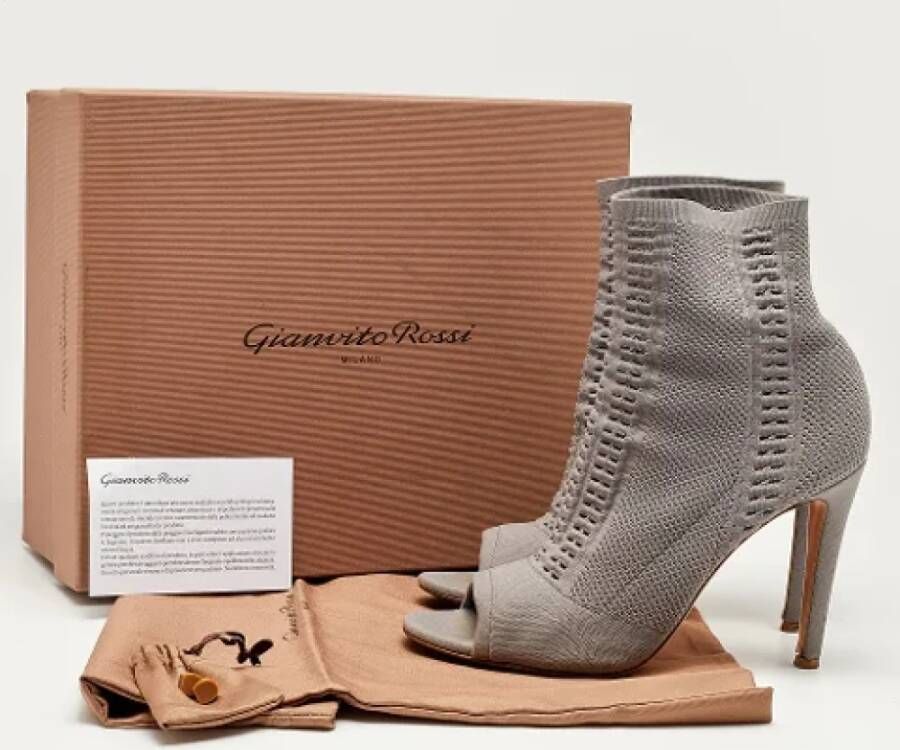 Gianvito Rossi Pre-owned Fabric boots Gray Dames