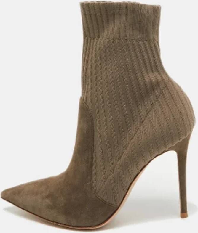 Gianvito Rossi Pre-owned Fabric boots Gray Dames