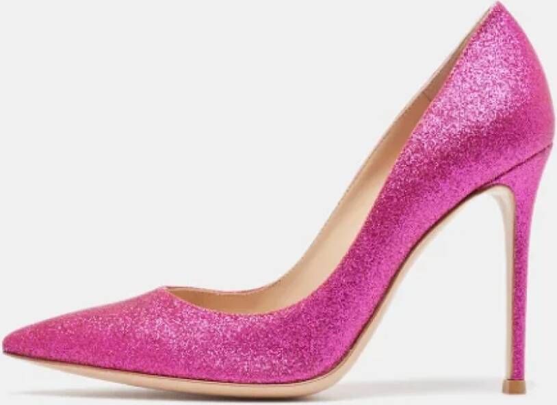 Gianvito Rossi Pre-owned Fabric heels Pink Dames