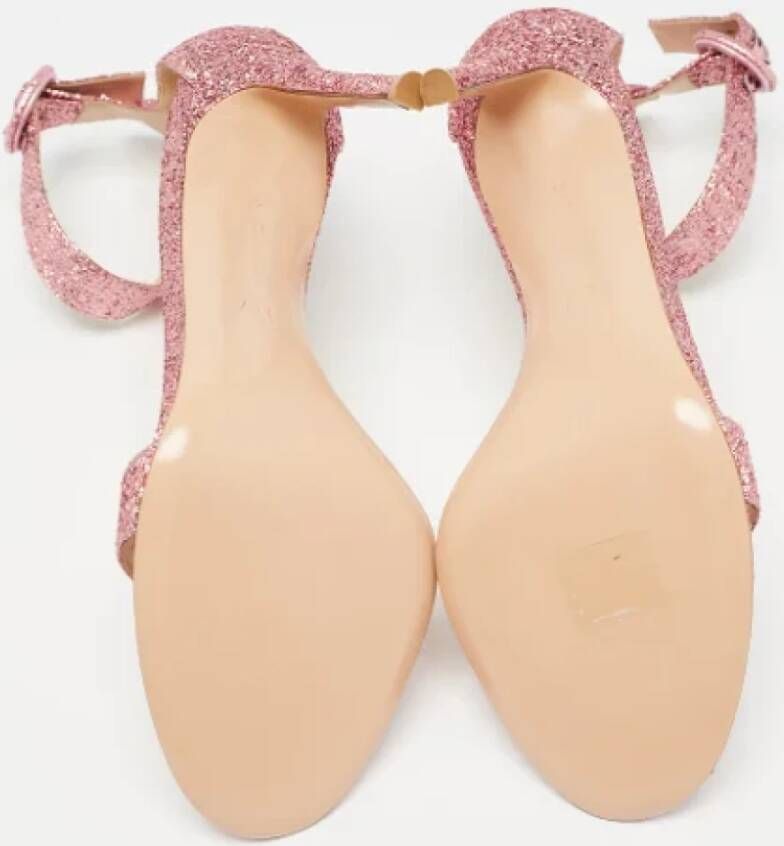 Gianvito Rossi Pre-owned Fabric sandals Pink Dames