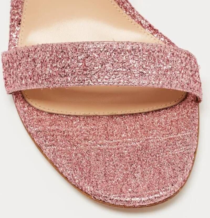 Gianvito Rossi Pre-owned Fabric sandals Pink Dames