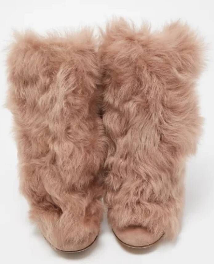 Gianvito Rossi Pre-owned Fur boots Beige Dames