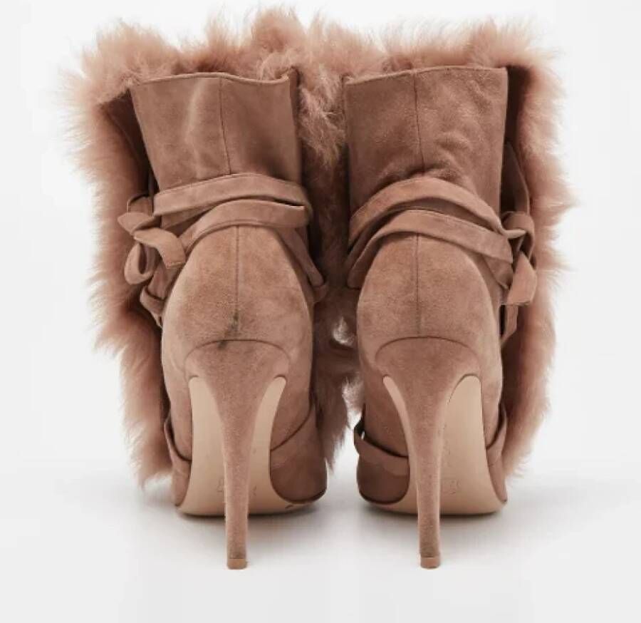 Gianvito Rossi Pre-owned Fur boots Beige Dames