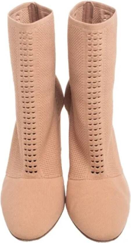 Gianvito Rossi Pre-owned Knit boots Beige Dames