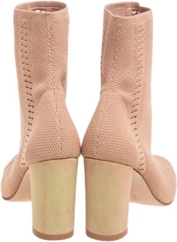 Gianvito Rossi Pre-owned Knit boots Beige Dames