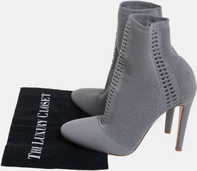 Gianvito Rossi Pre-owned Knit boots Gray Dames