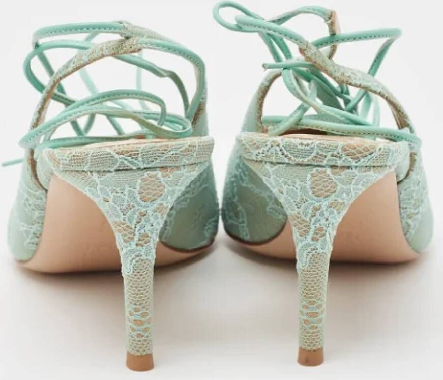 Gianvito Rossi Pre-owned Lace heels Green Dames