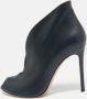 Gianvito Rossi Pre-owned Leather boots Blue Dames - Thumbnail 2