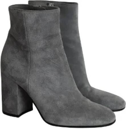 Gianvito Rossi Pre-owned Leather boots Gray Dames