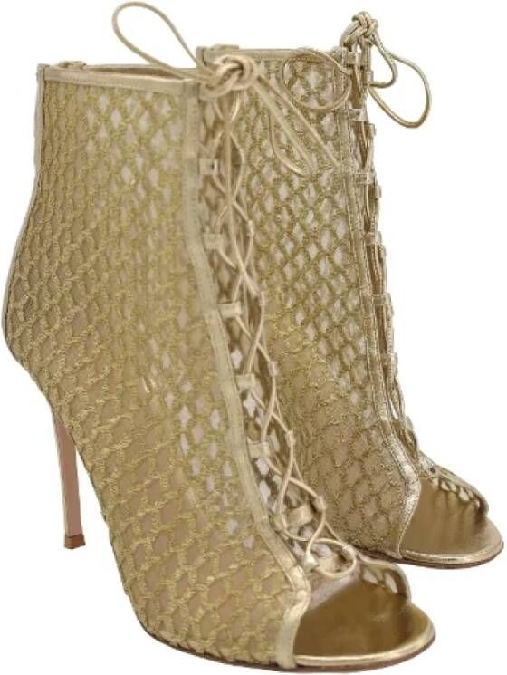 Gianvito Rossi Pre-owned Leather boots Yellow Dames
