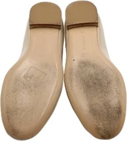 Gianvito Rossi Pre-owned Leather flats Beige Dames