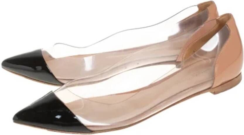 Gianvito Rossi Pre-owned Leather flats Black Dames