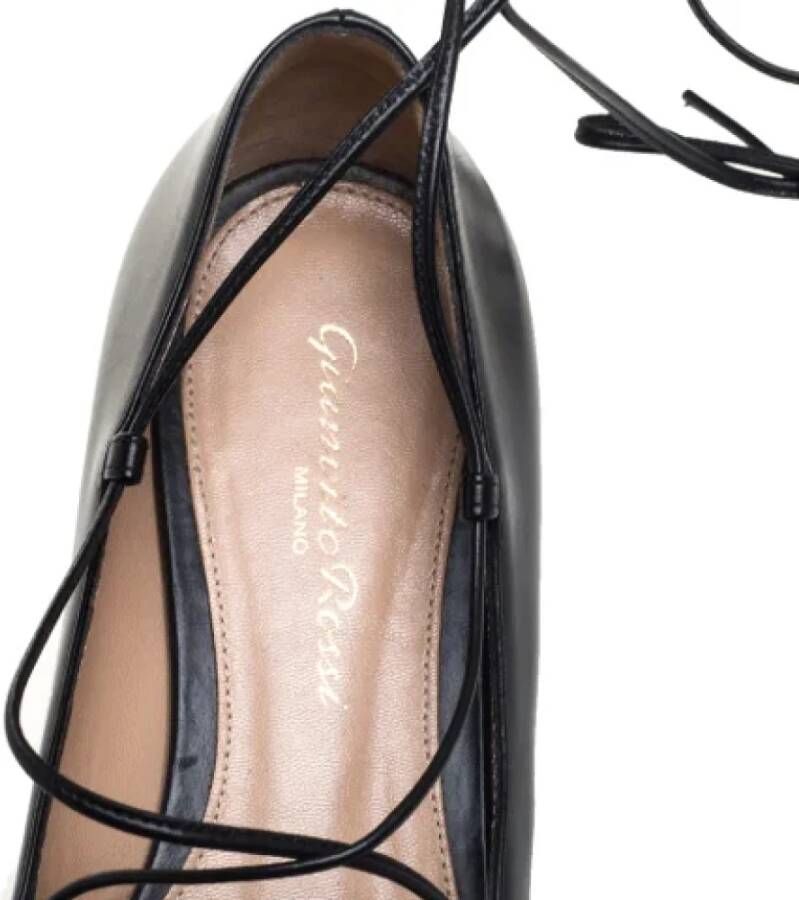 Gianvito Rossi Pre-owned Leather flats Black Dames