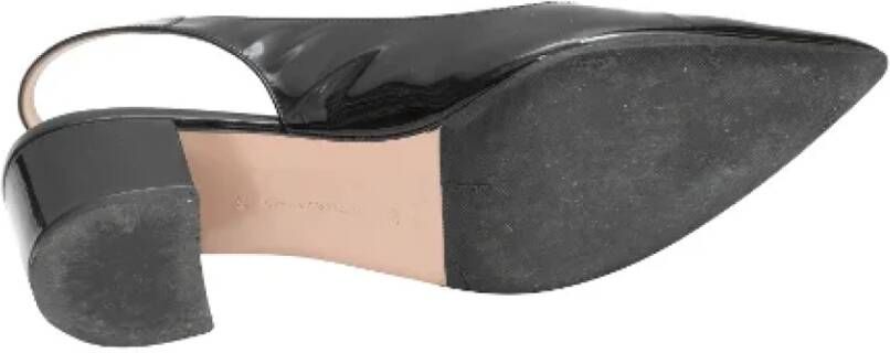 Gianvito Rossi Pre-owned Leather flats Black Dames