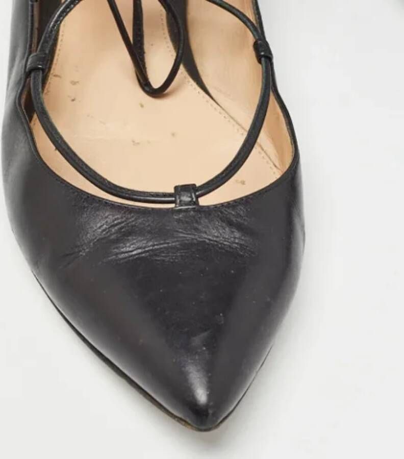 Gianvito Rossi Pre-owned Leather flats Black Dames