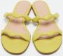 Gianvito Rossi Pre-owned Leather flats Yellow Dames - Thumbnail 3