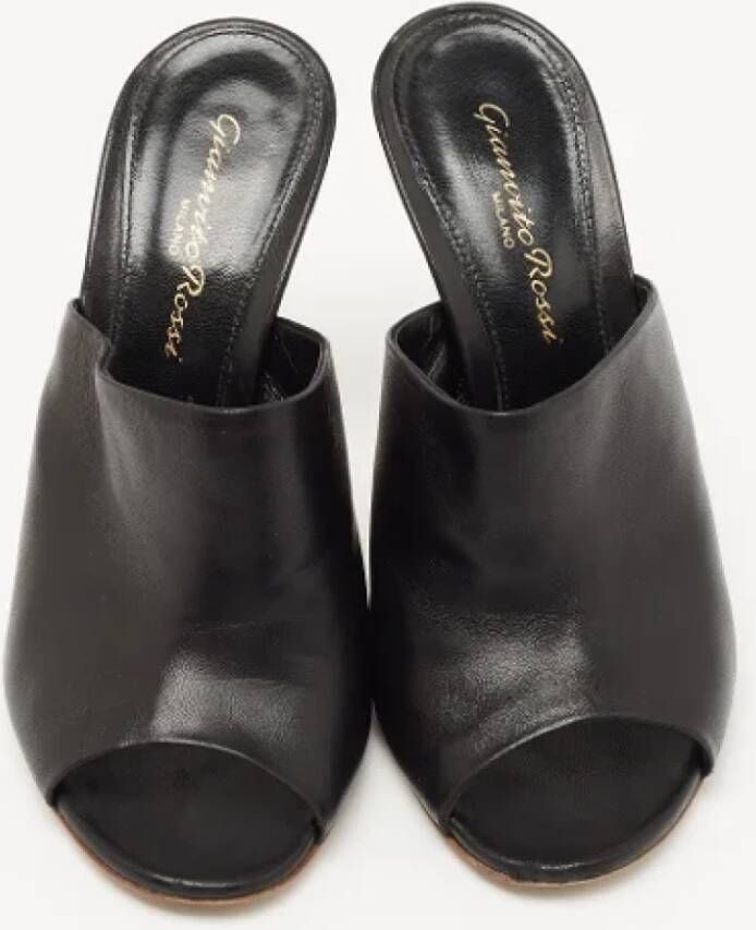 Gianvito Rossi Pre-owned Leather mules Black Dames